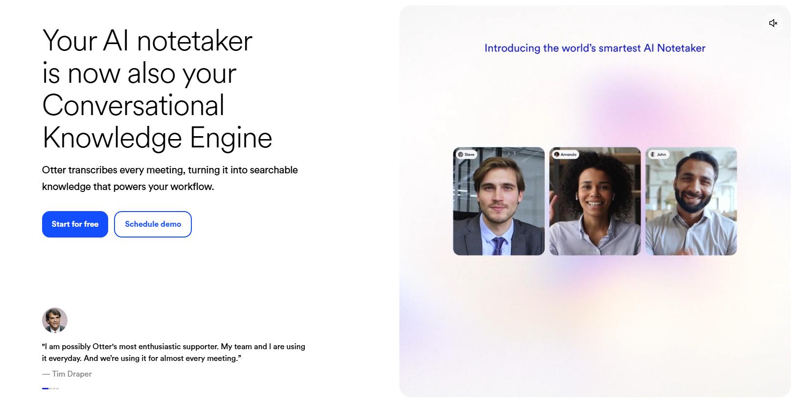 Live meeting transcription