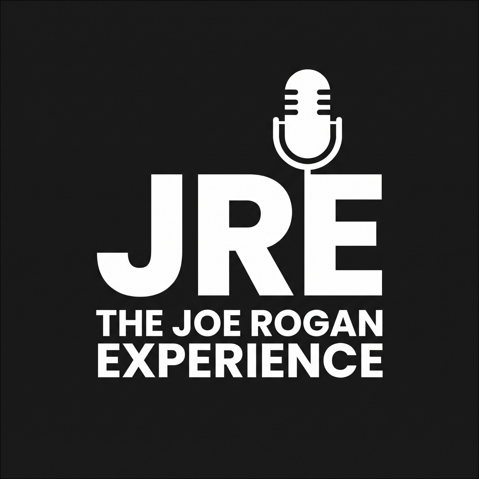text Joe Rogan podcast logo