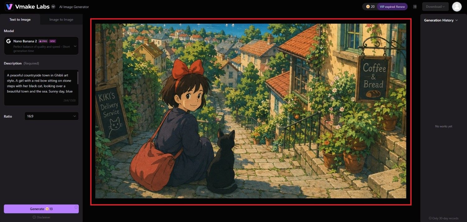 text Export the image