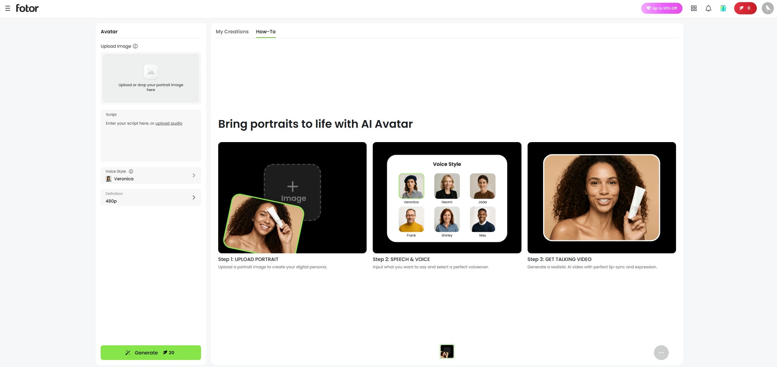 fotor Lip Sync AI Videos