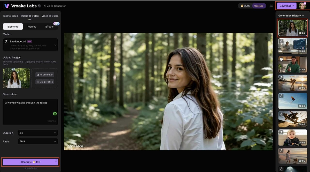 Generate, Preview, and Download Your Video