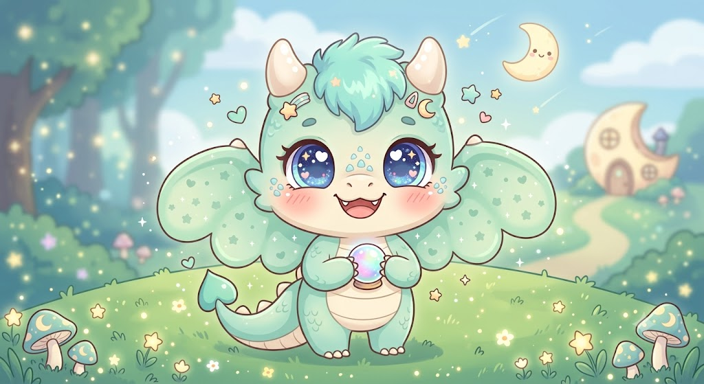 text Chibi fantasy character