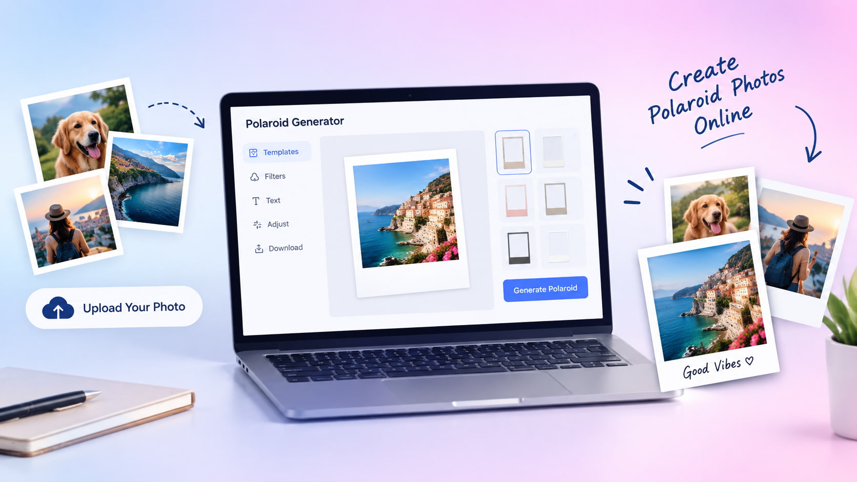 text Online Polaroid generators
