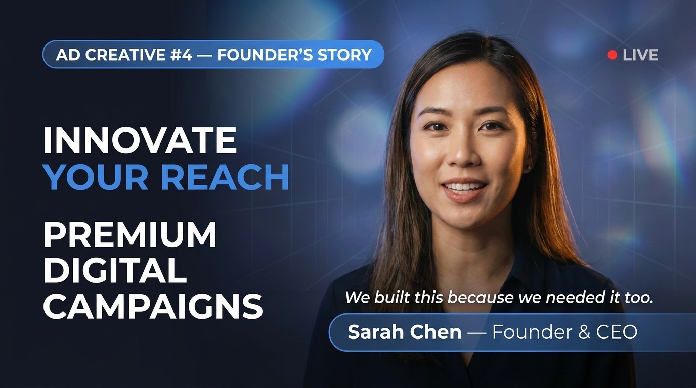 Direct-to-camera founder's story or brand pitch