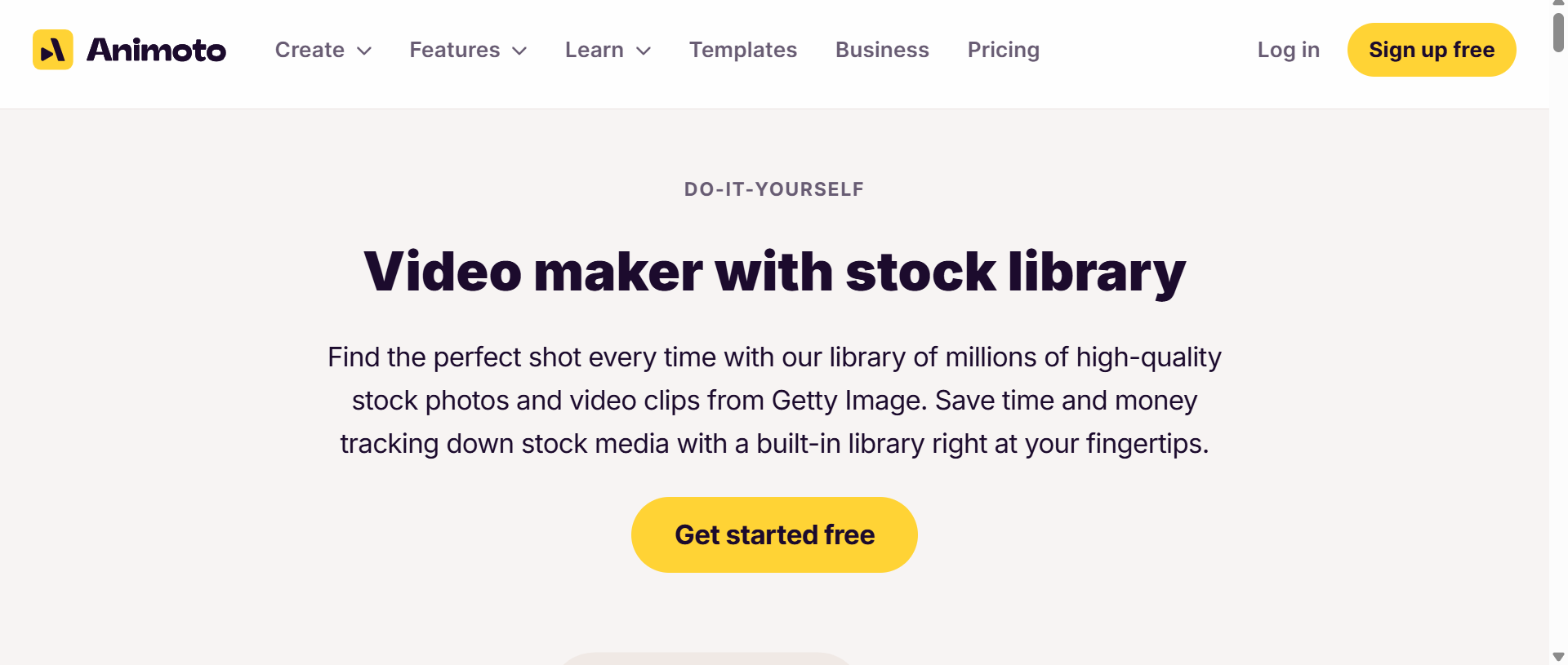 text stock media library
