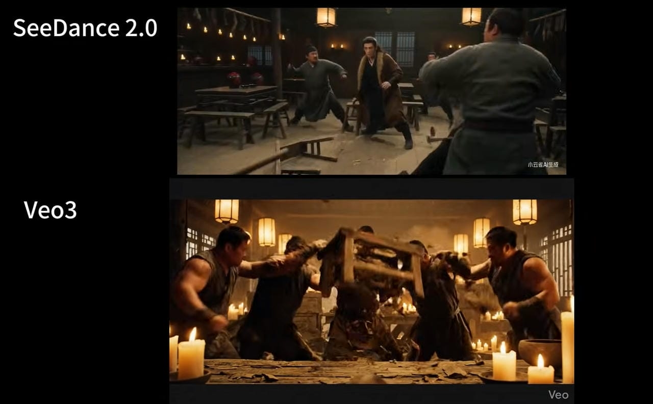Seedance and Google Veo 3: Scene transitions