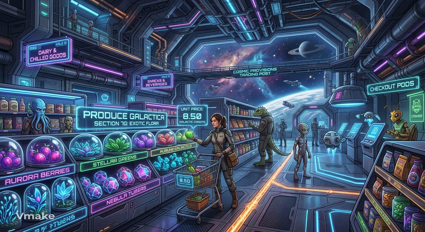 Draw a familiar place in an imaginary world