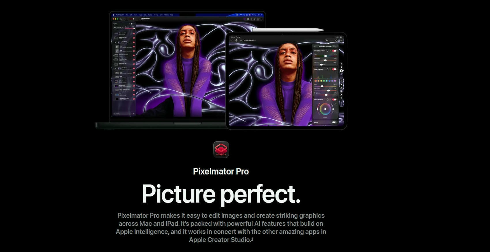 text Pixelmator Pro - Mac photo editor