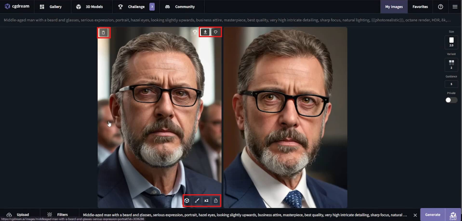 text Download and Save Your Image