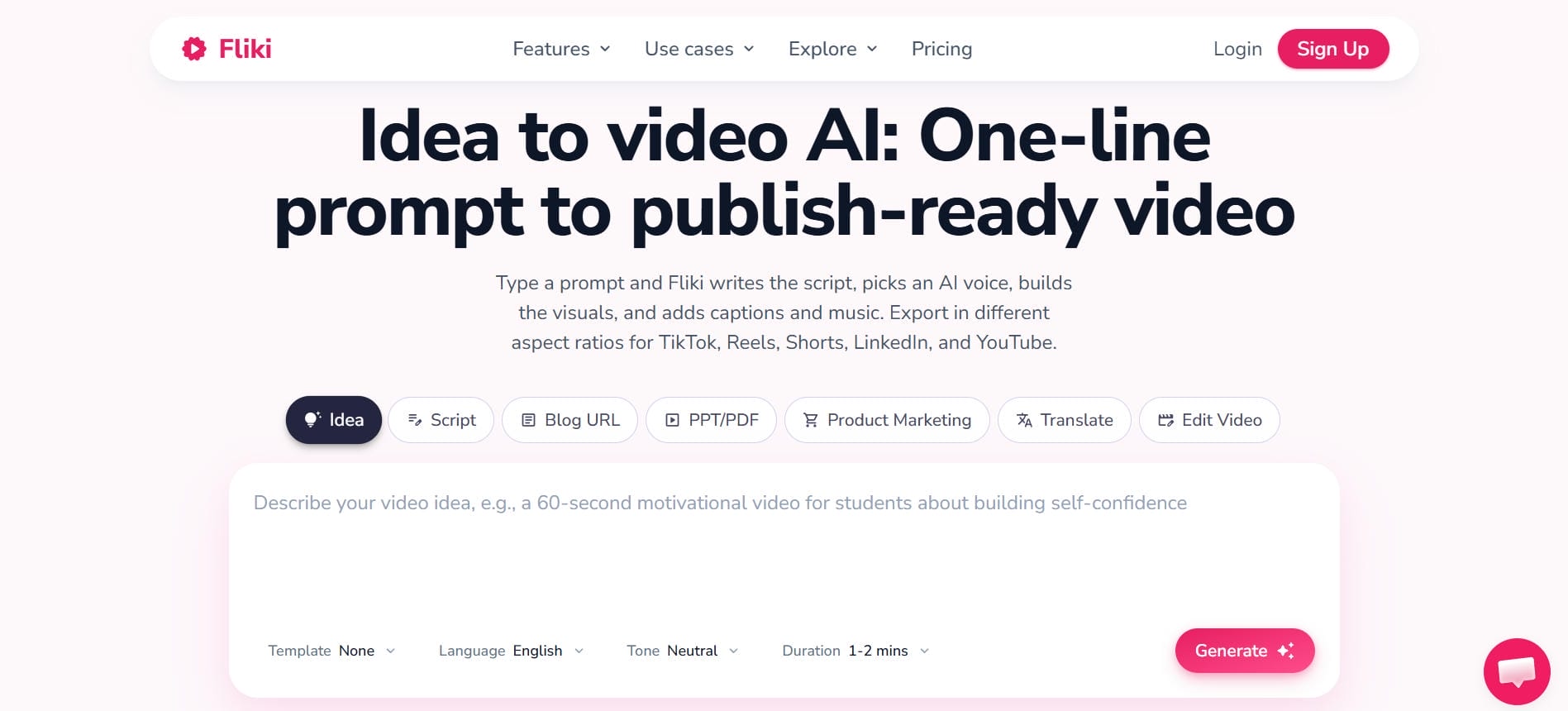 fliki Text-to-video & Idea-to-video