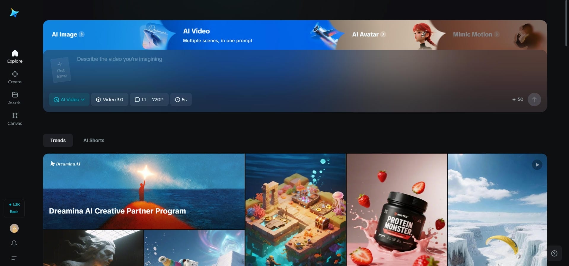 Dreamina AI video generator