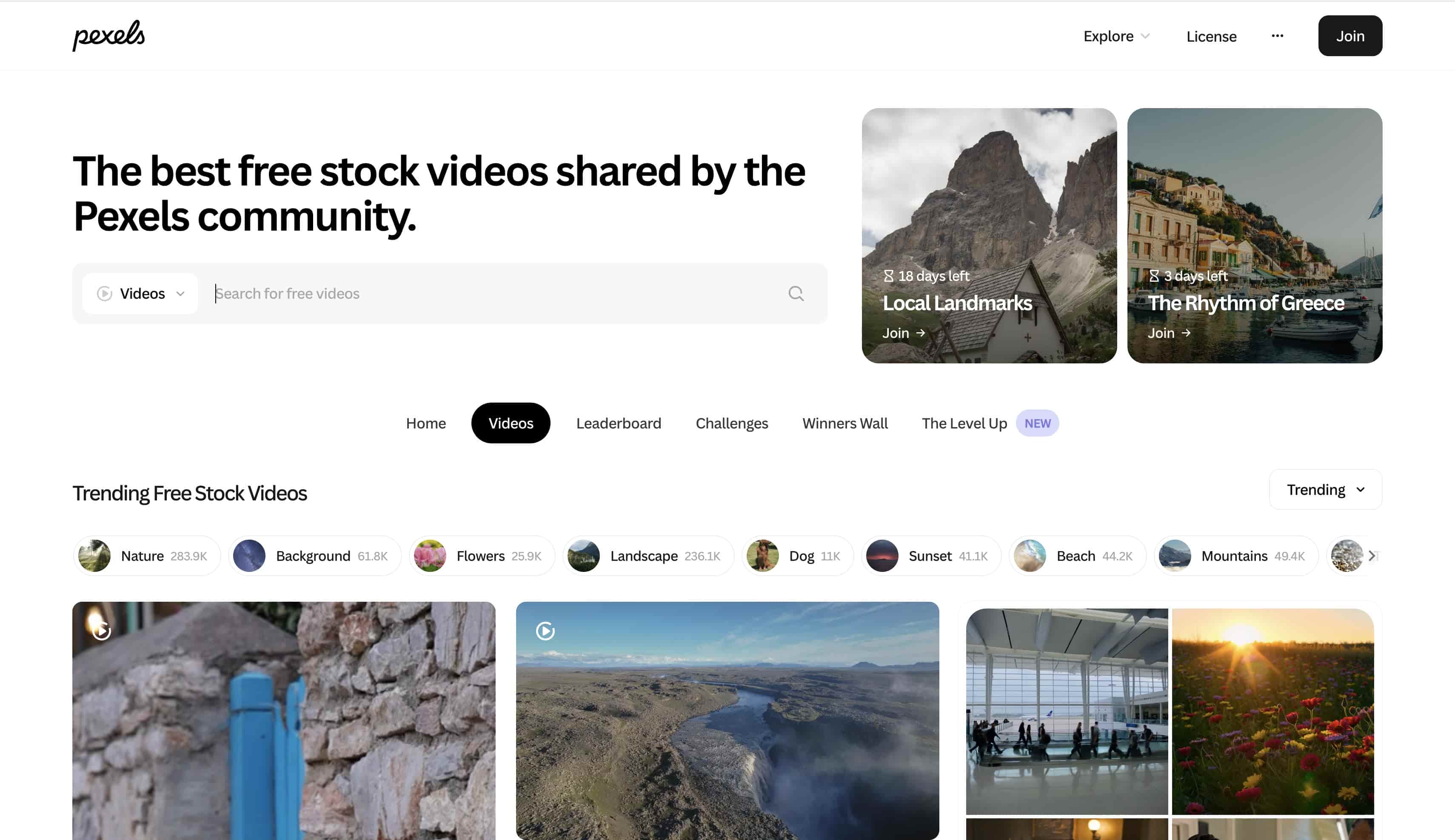Use stock footage libraries
