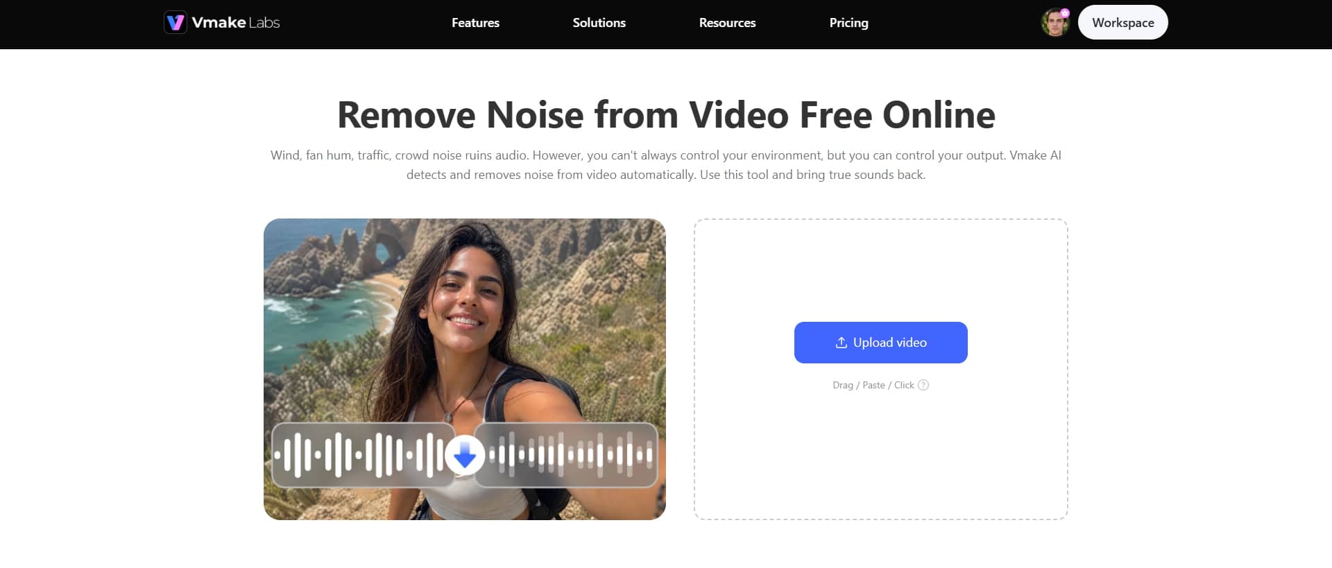 Vmake Labs noise removal 