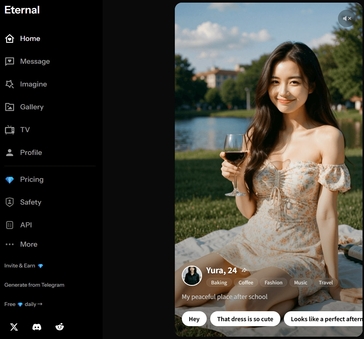 text Eternal AI Image Generator