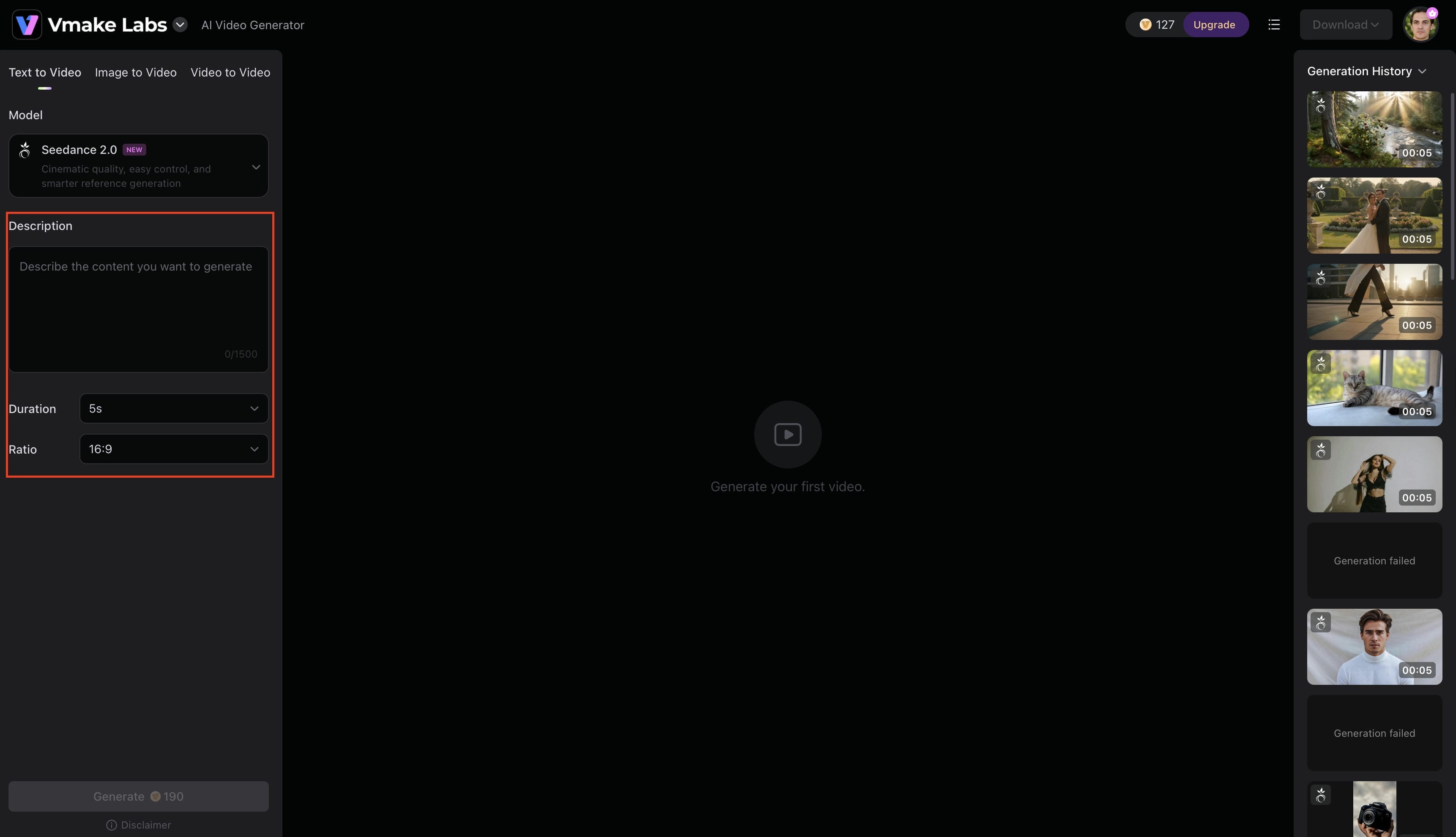 Write Your Prompt and Adjust Settings