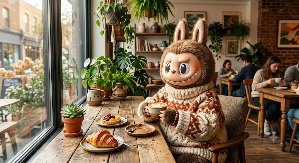Coffee shop Labubu