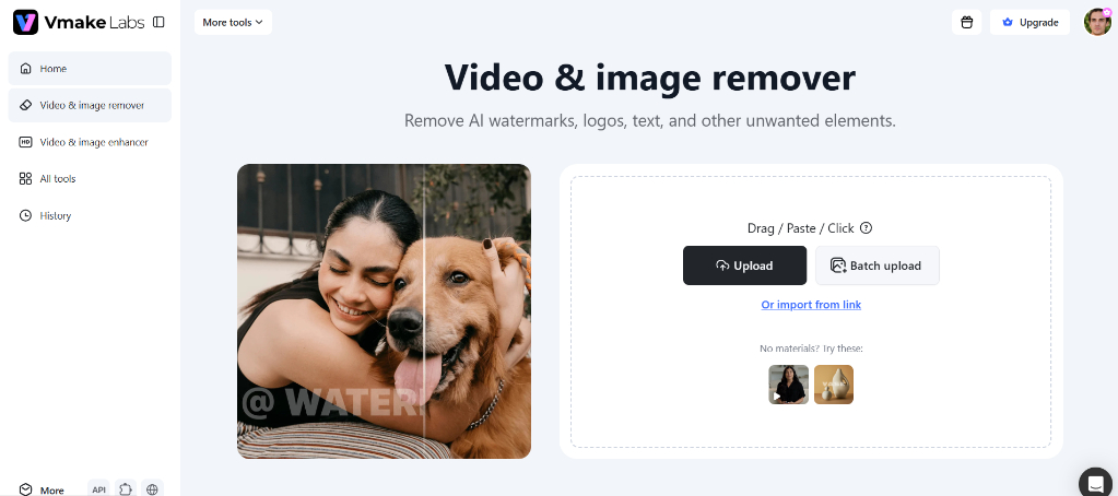 text Upload video