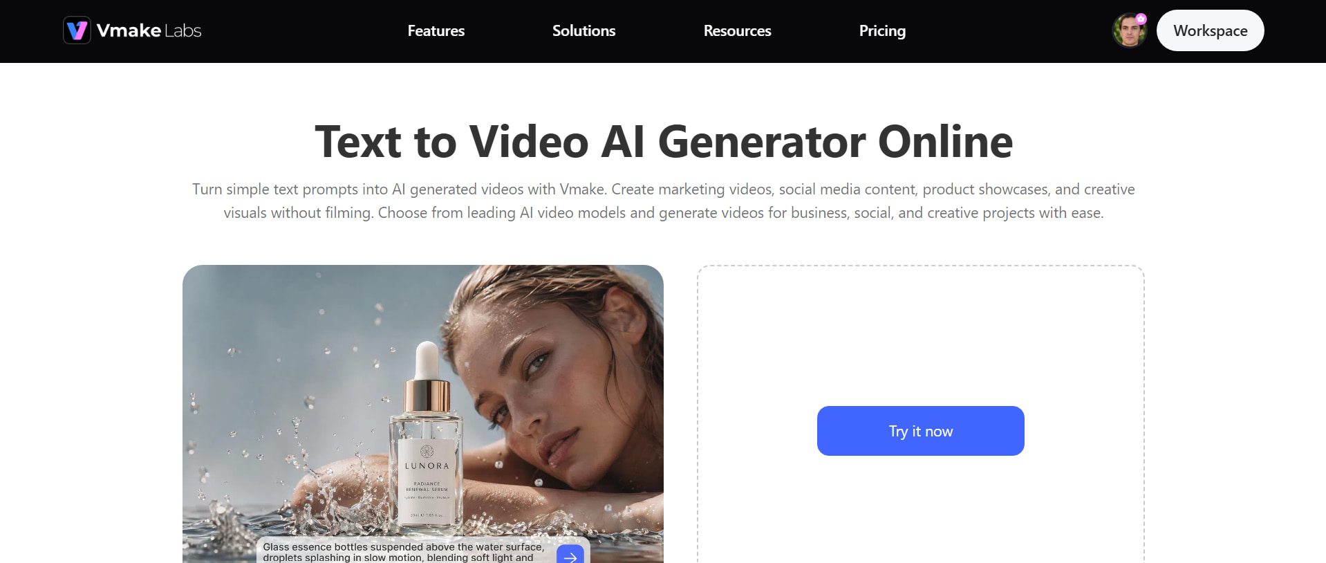 text AI video generator