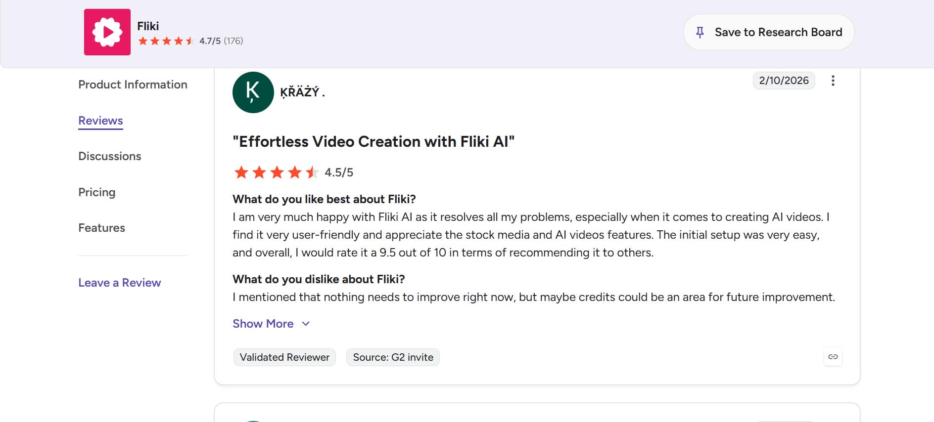 G2 fliki review 1