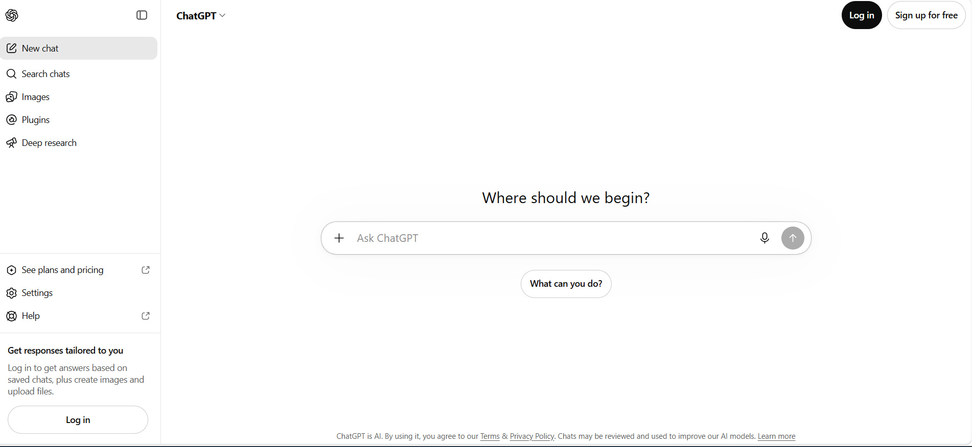 text ChatGPT Interface
