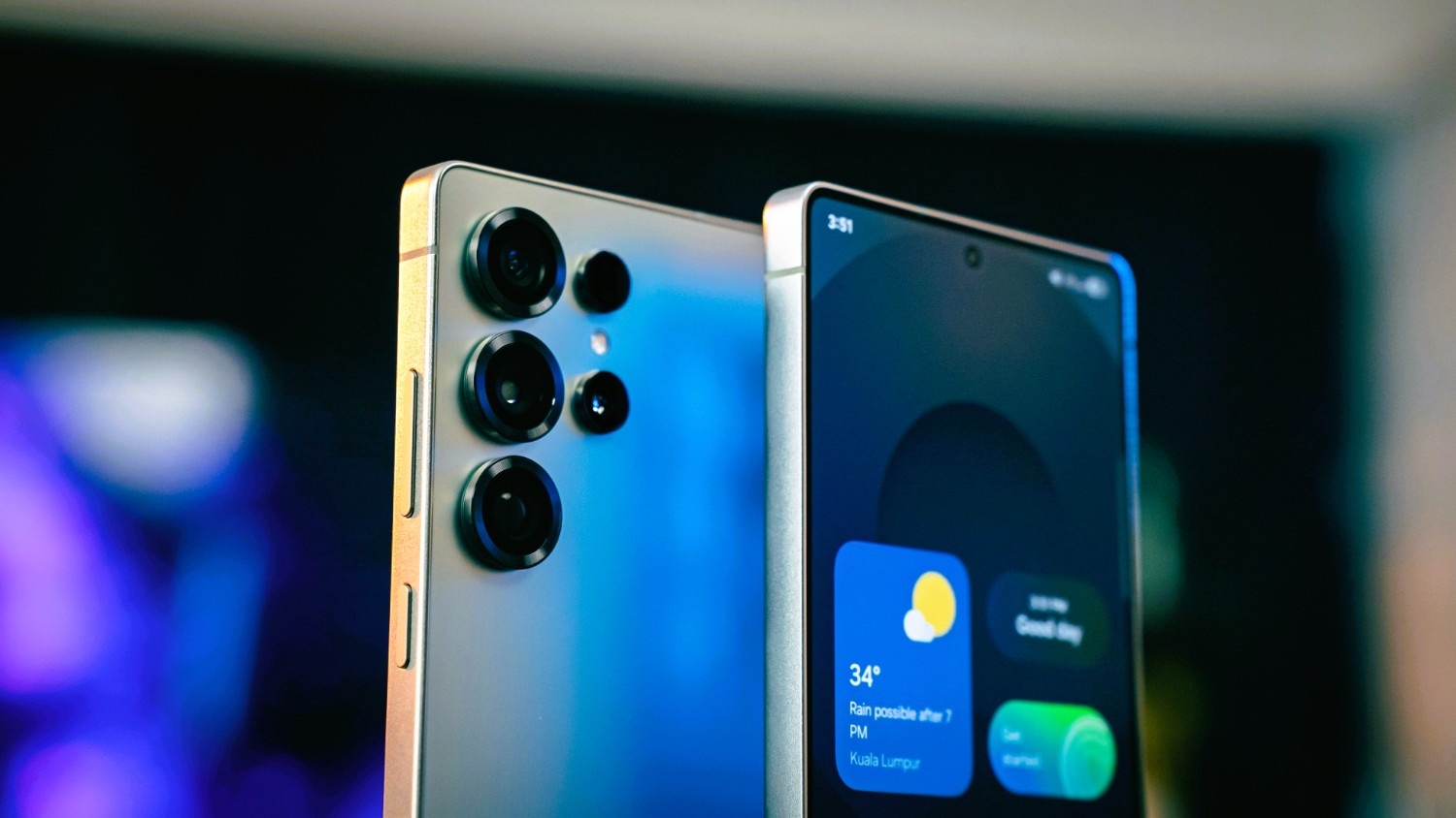 text A Samsung Galaxy smartphone