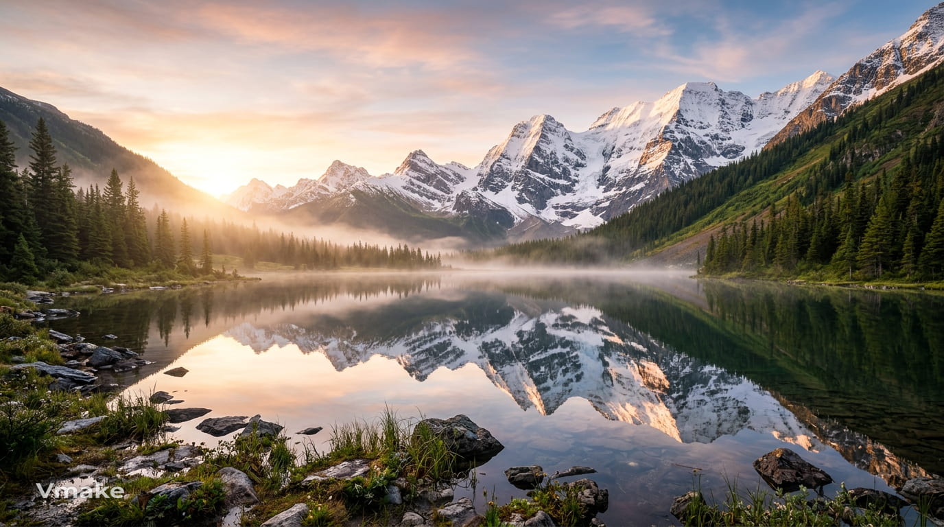 text Nature Landscape by Vmake Labs