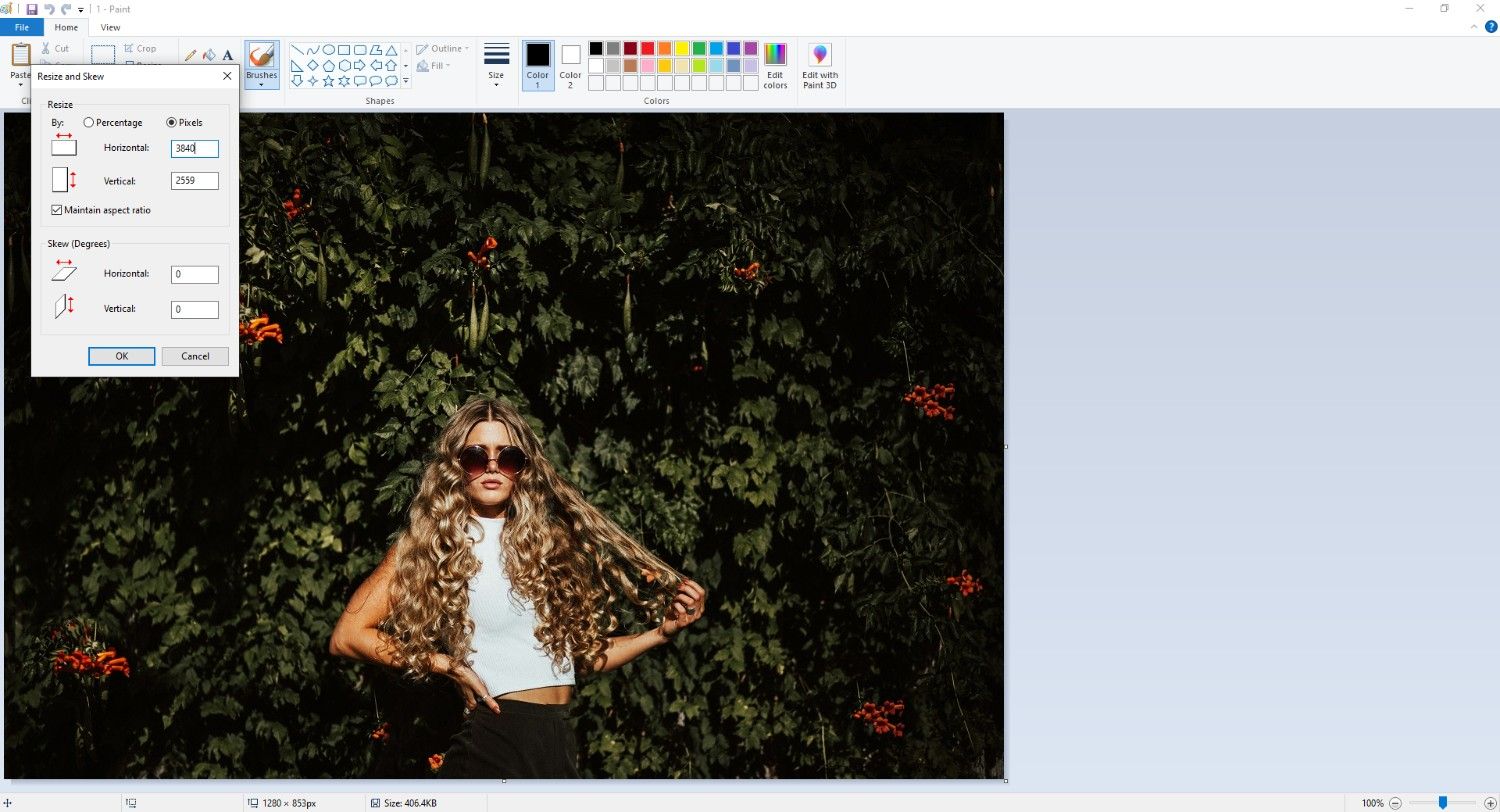 Resize image