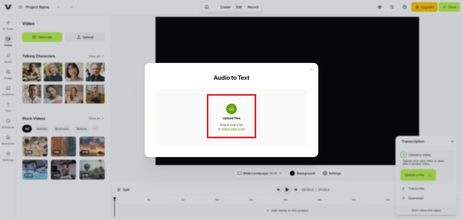 Upload your file