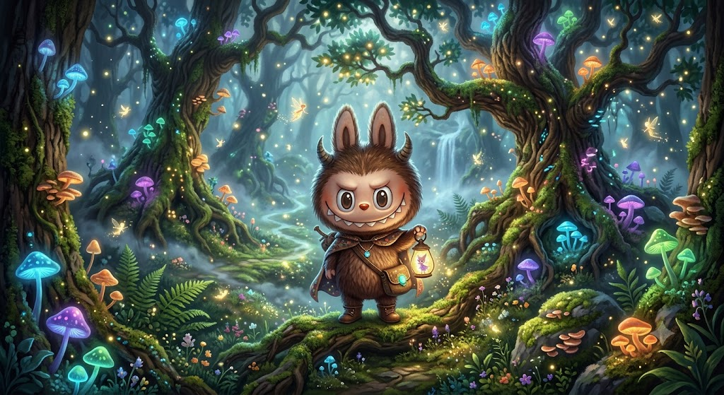 Enchanted forest Labubu
