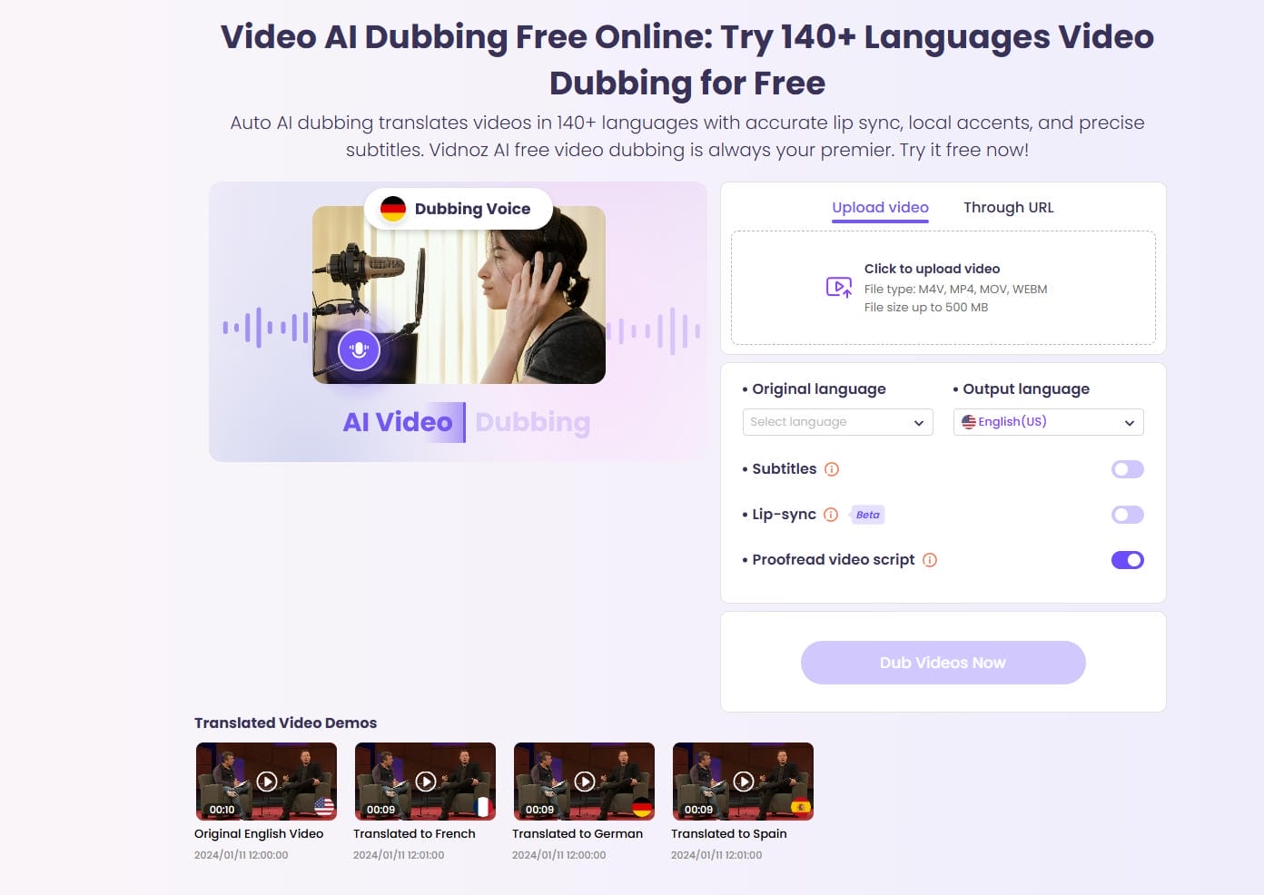 AI Voiceovers and Multilingual Support