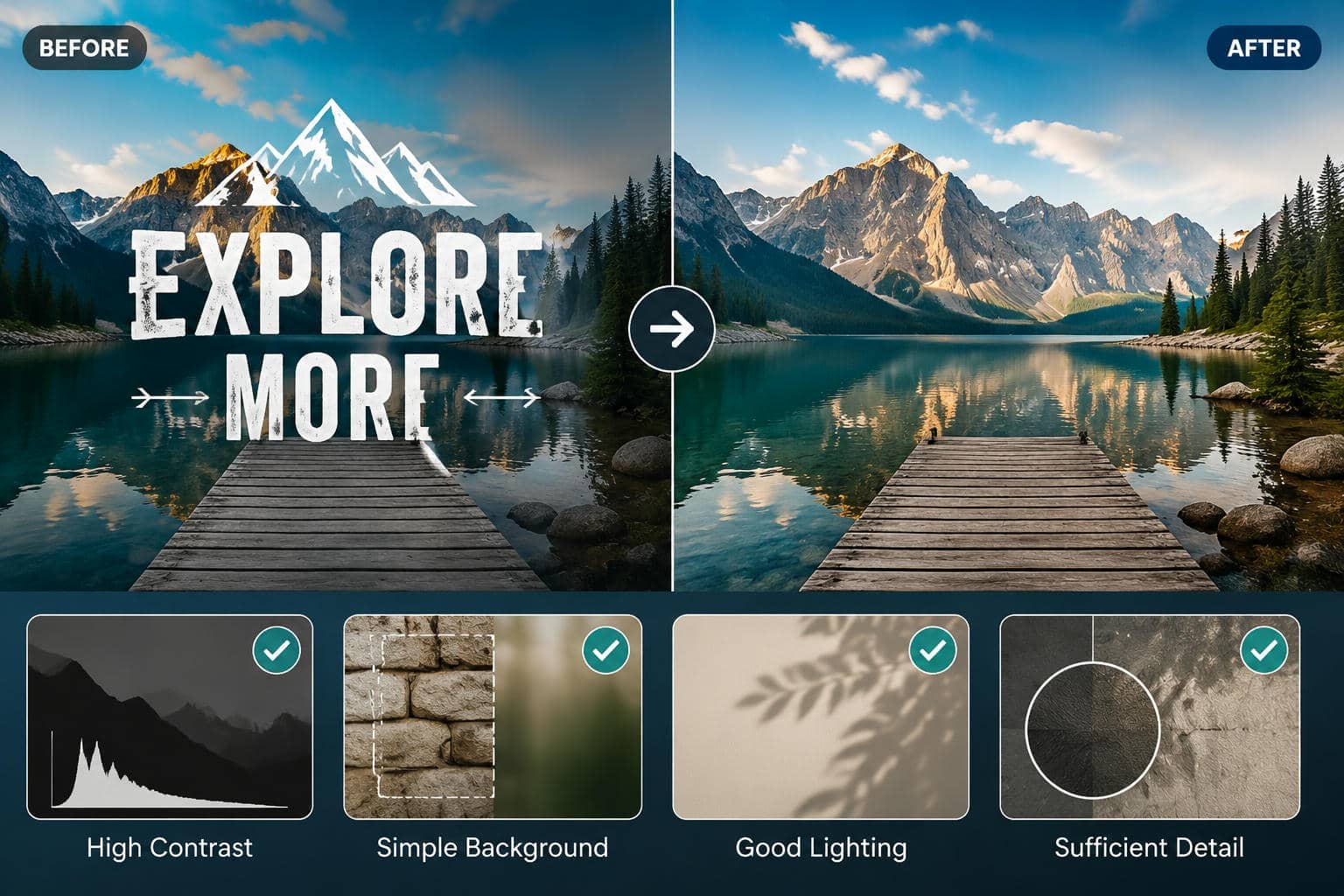 text Tips for getting cleaner results when removing text from images