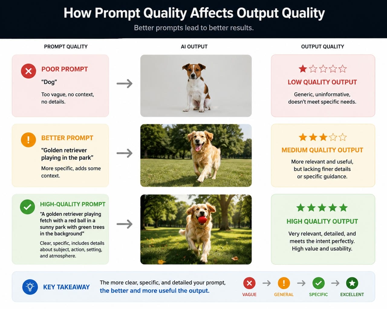 How prompt quality affects output quality