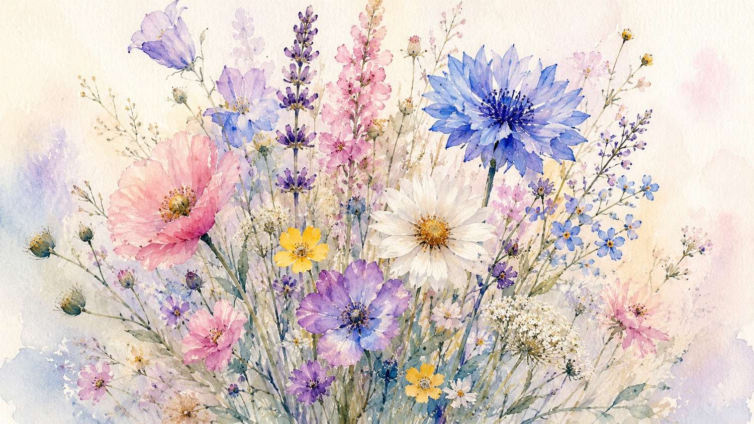 Watercolor flower