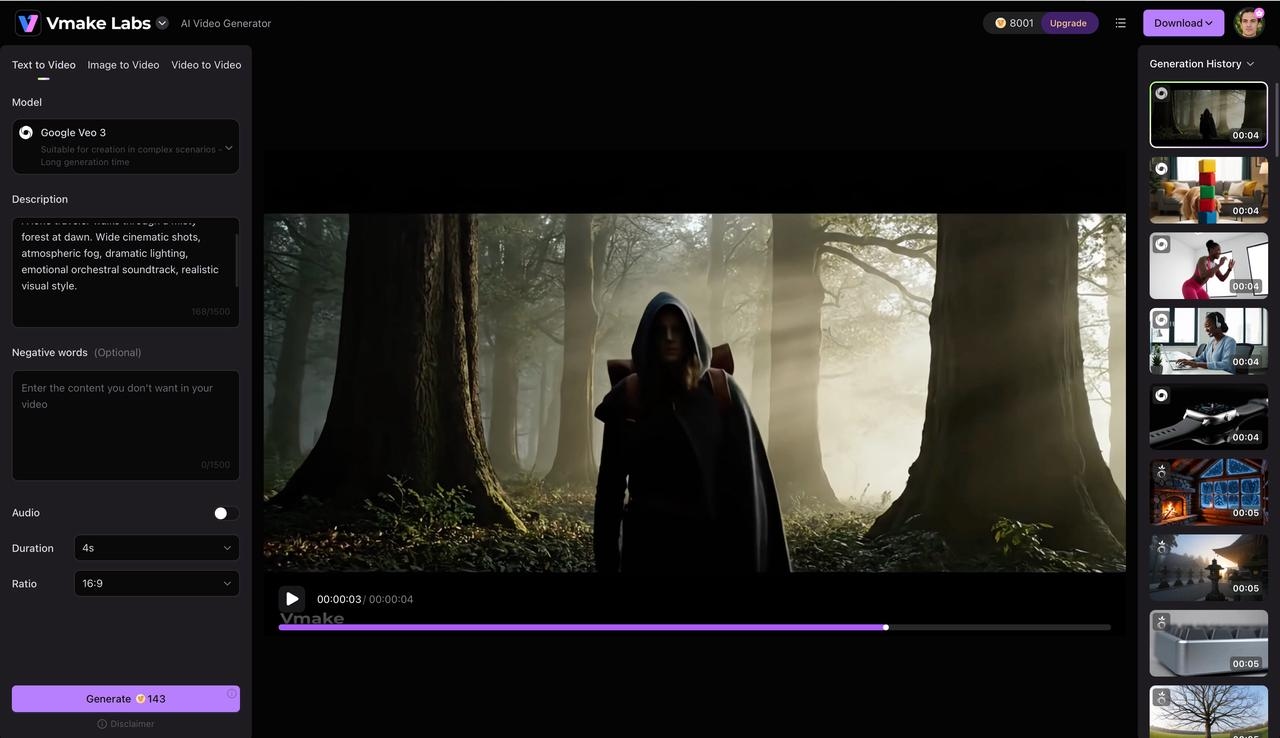 Cinematic scene