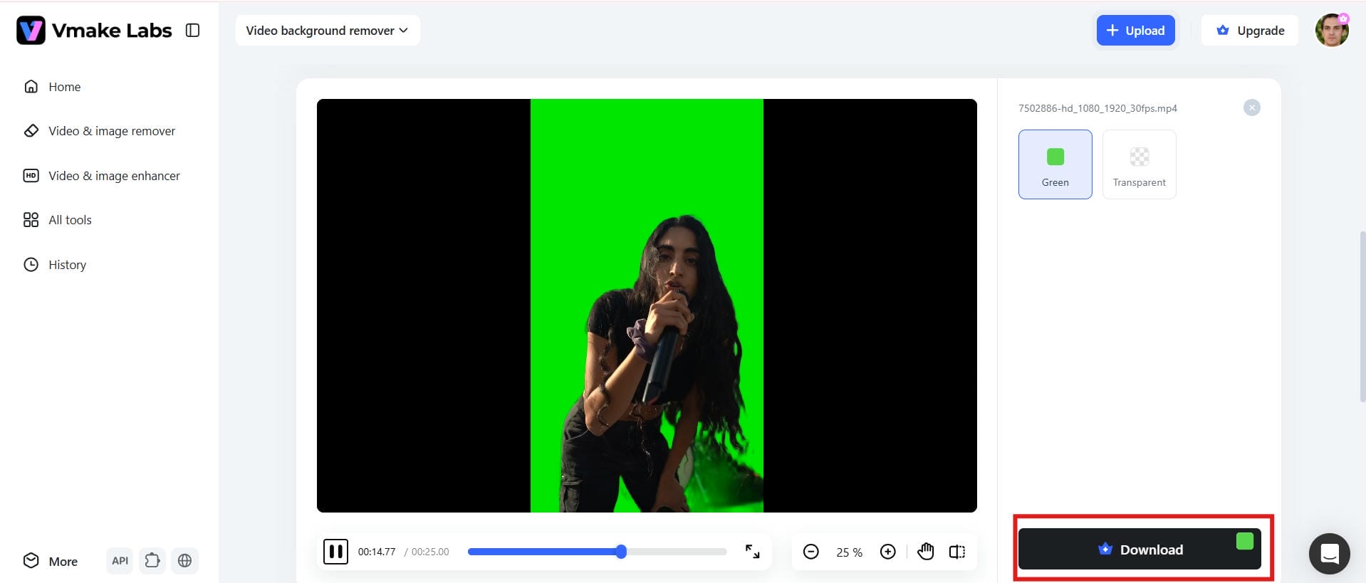 Download your final Video