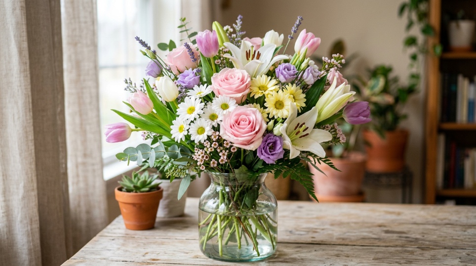 Colorful flower boquet