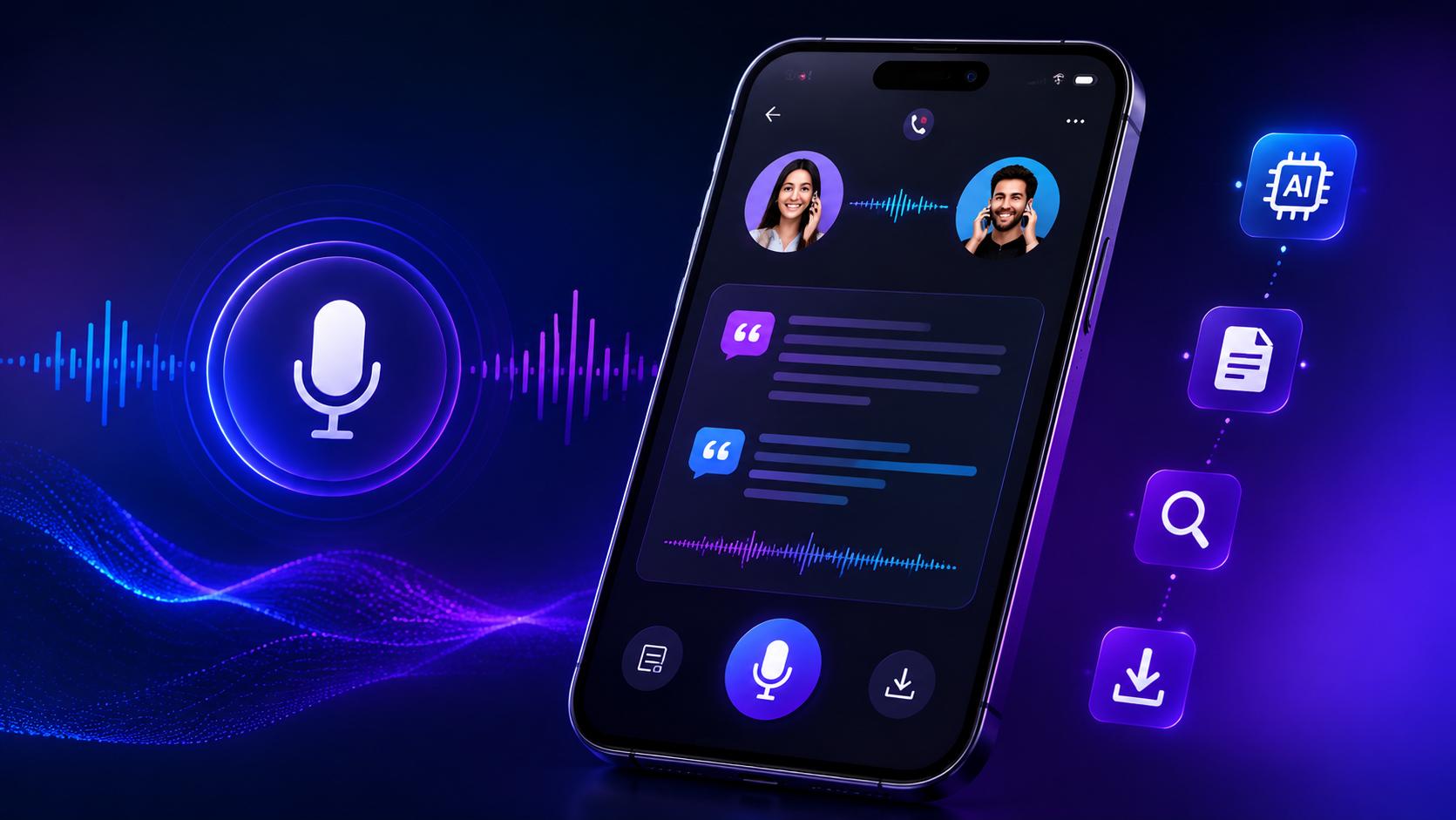 text call transcription app