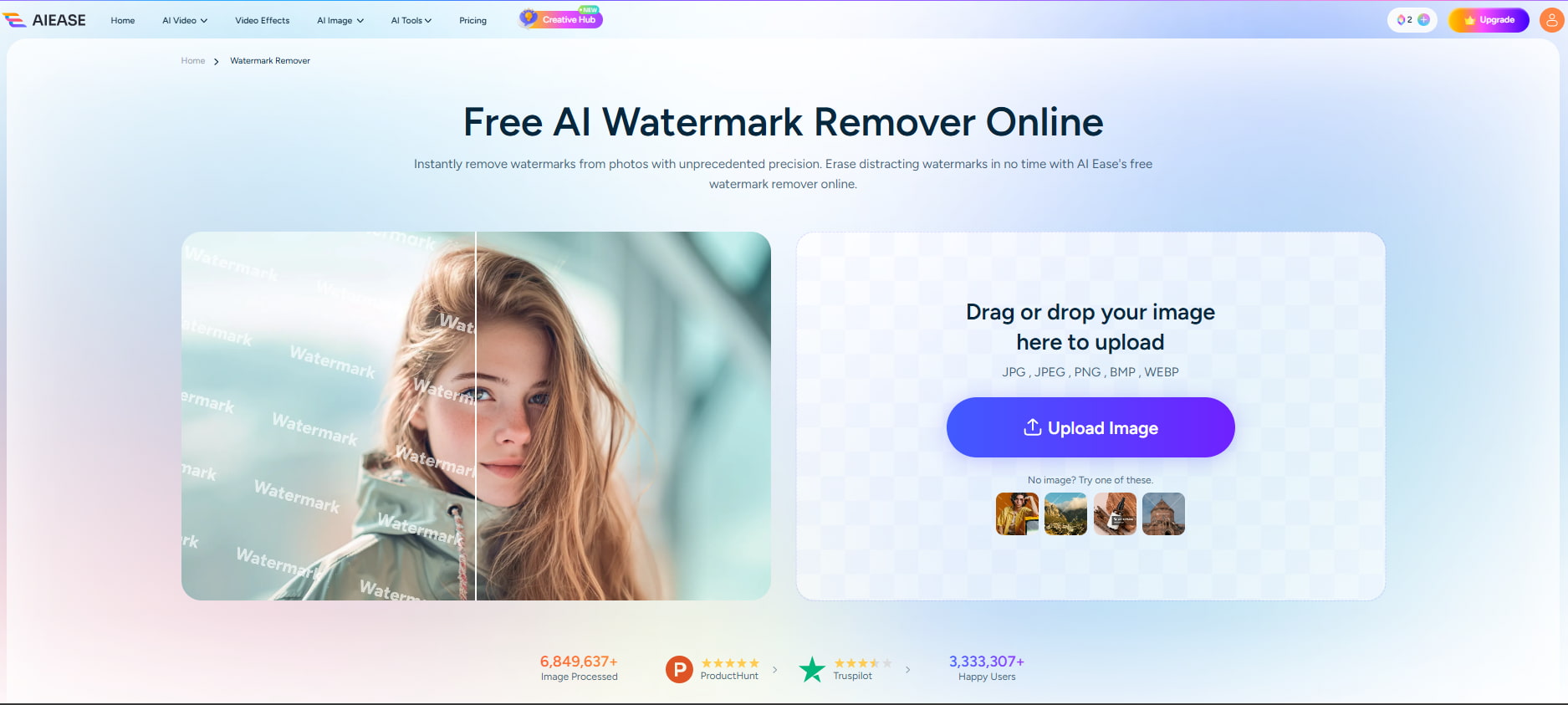 text AIEase watermark remover