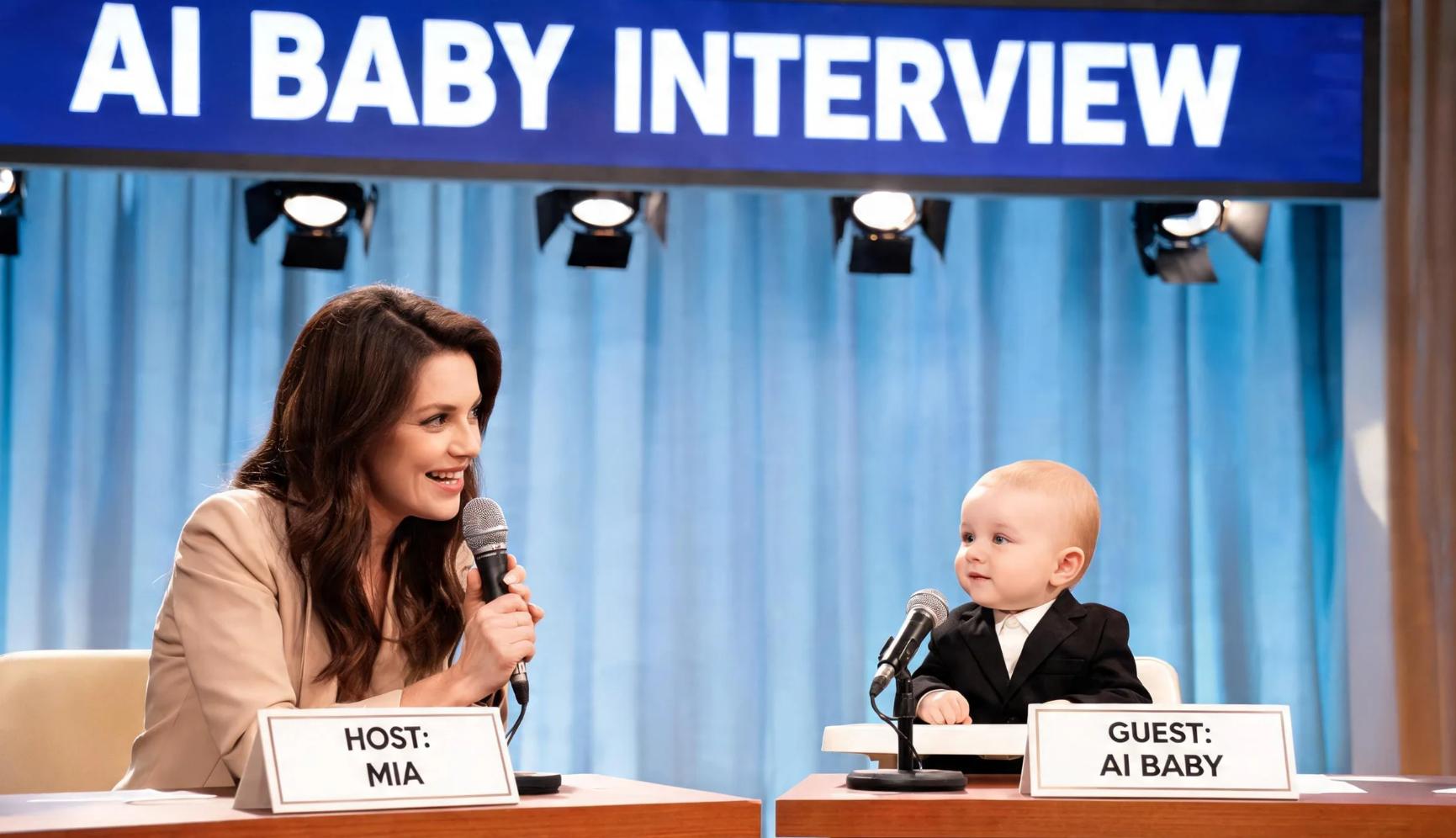 AI baby interview shows