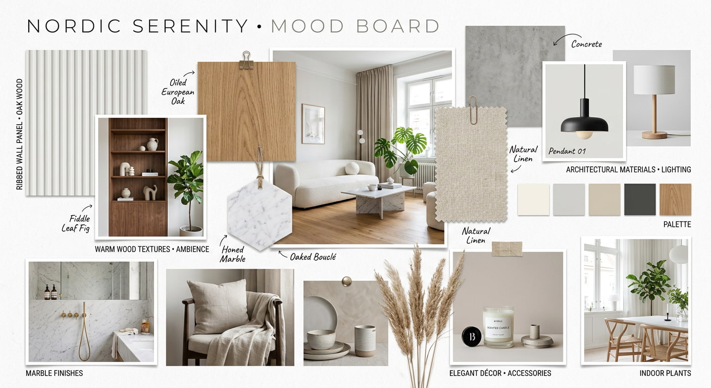 text Interior Design Mood Board Ideas