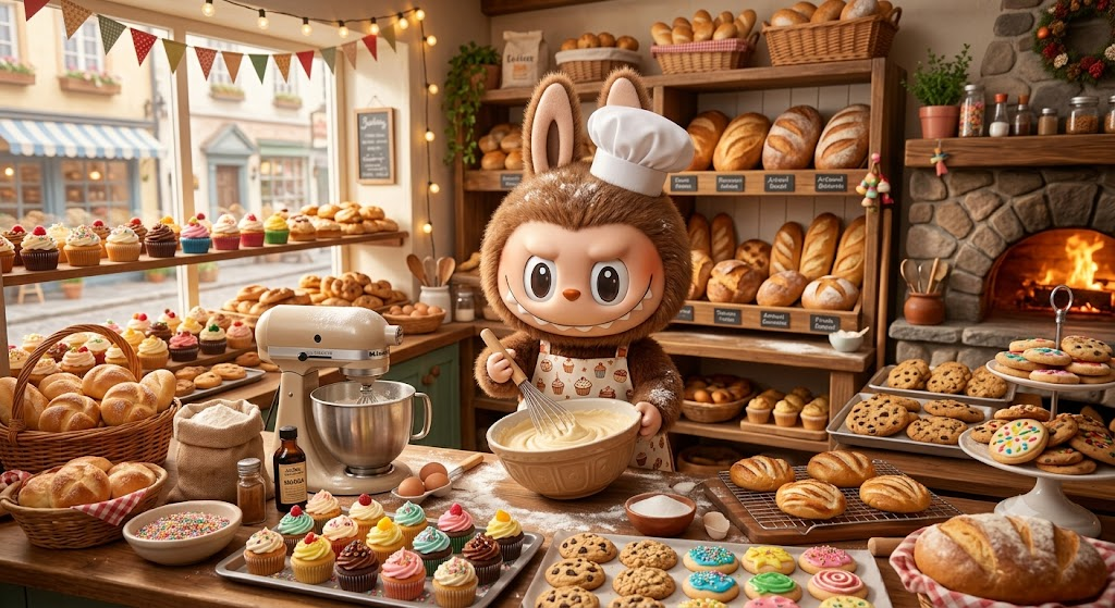 Labubu as a baker