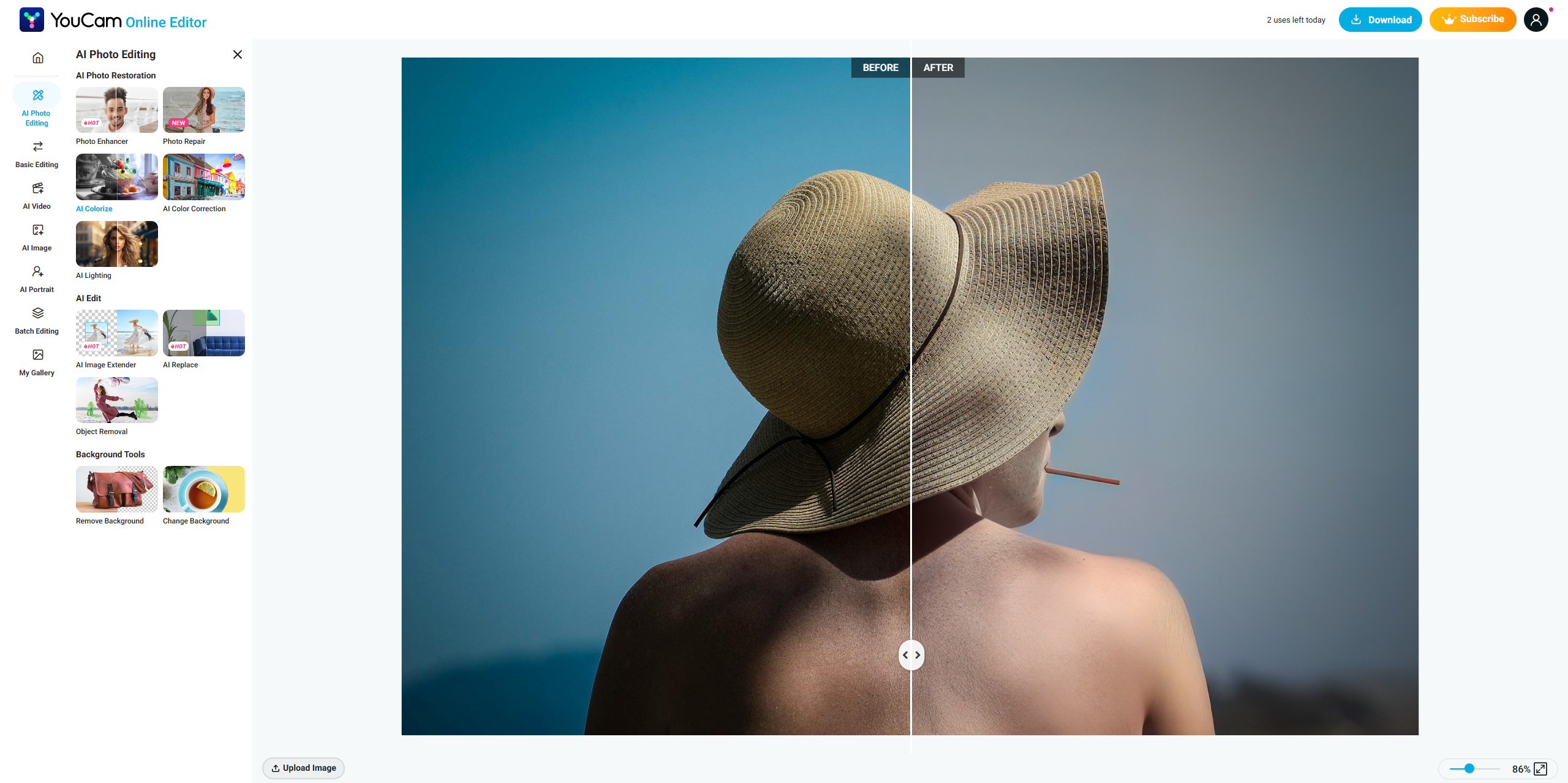 Built-In AI Image Generation and Editing Tools