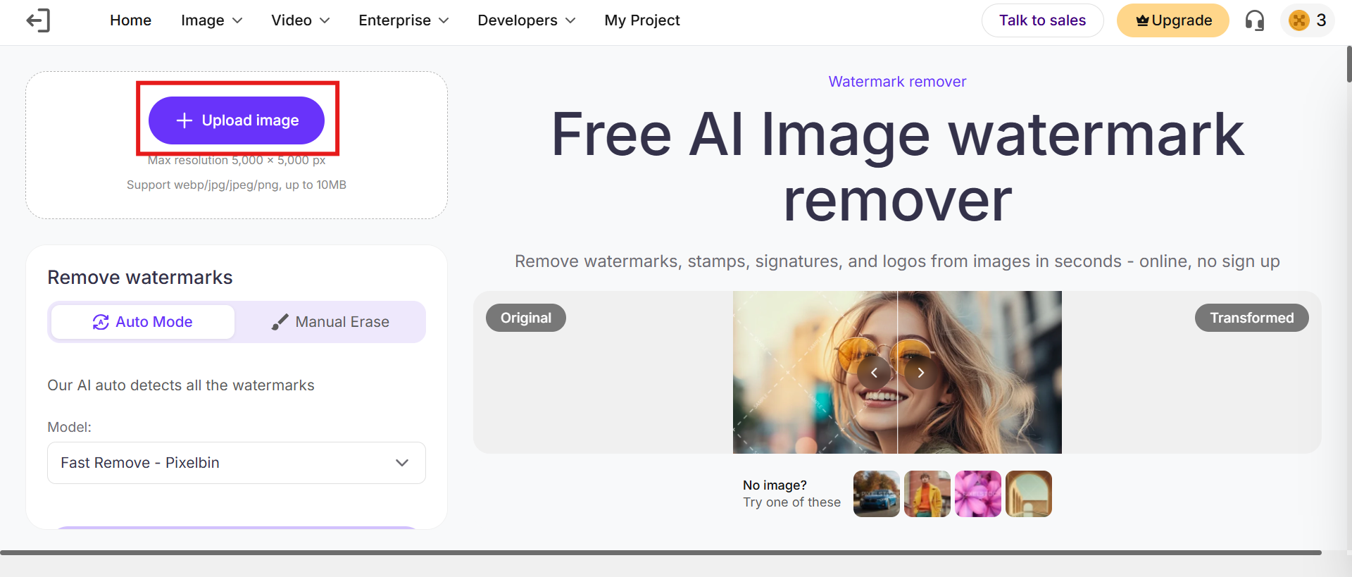 text upload an image