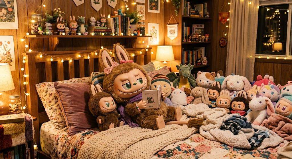 Cozy bedroom Labubu