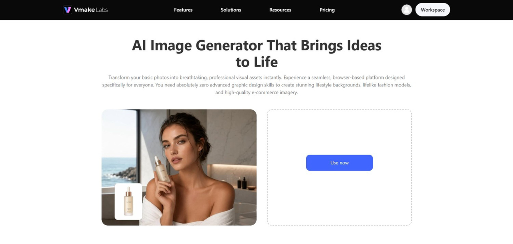 text Vmake Labs Image Generator