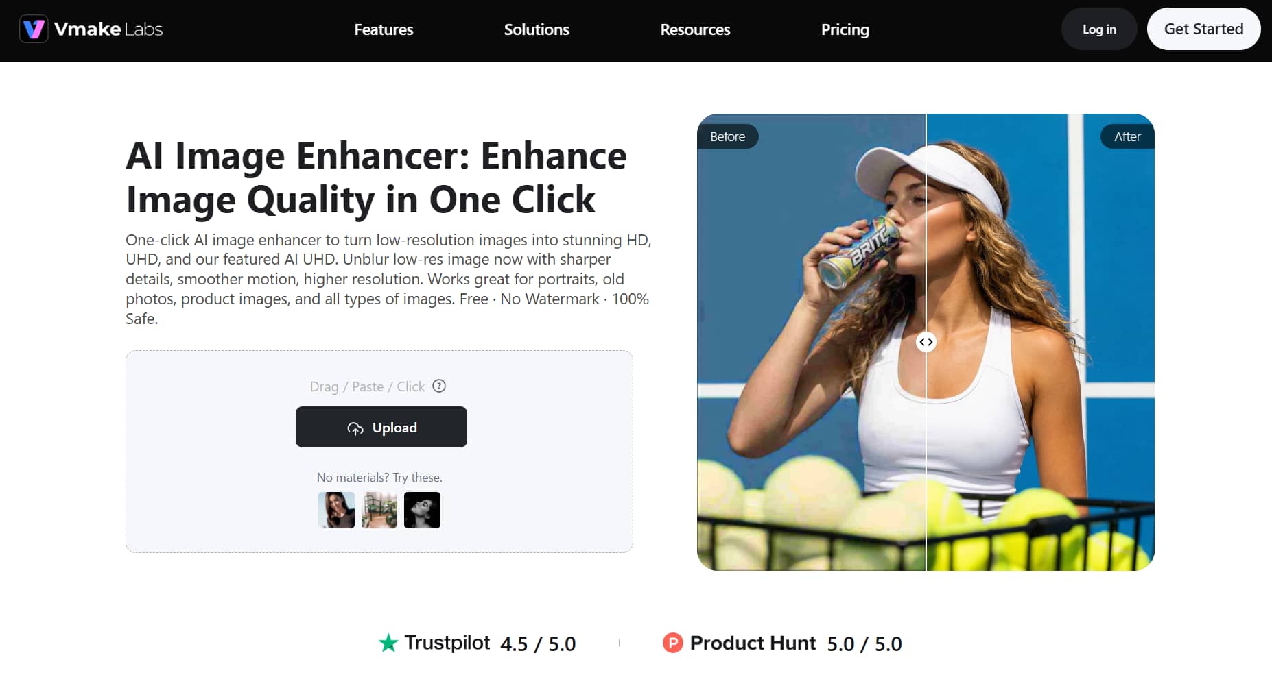 Vmake Labs AI Image Enhancer