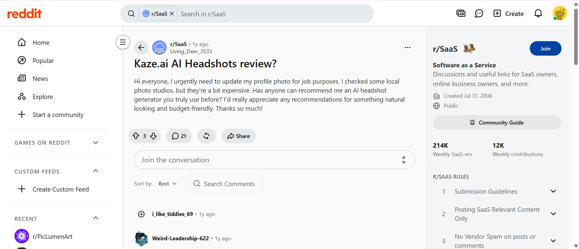 text Reddit review