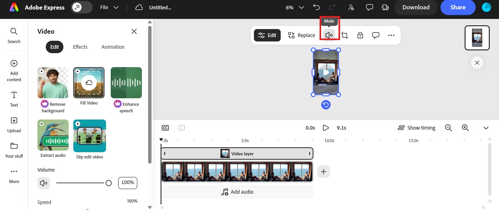 text locate the audio option