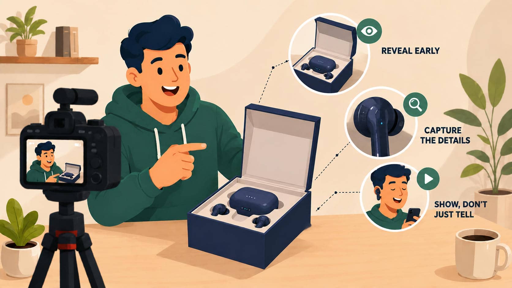 capture the unboxing reveal and demo