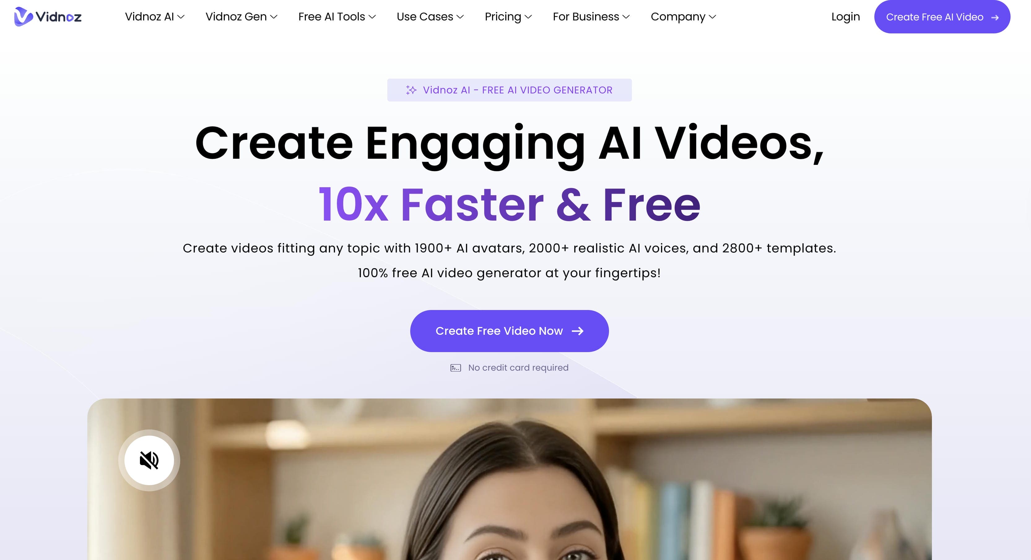 Vidnoz AI video generator
